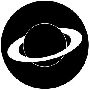 Goboservice - saturn-black-and-white