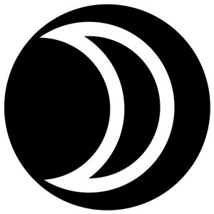 Goboservice - black-and-white-crescent-moon