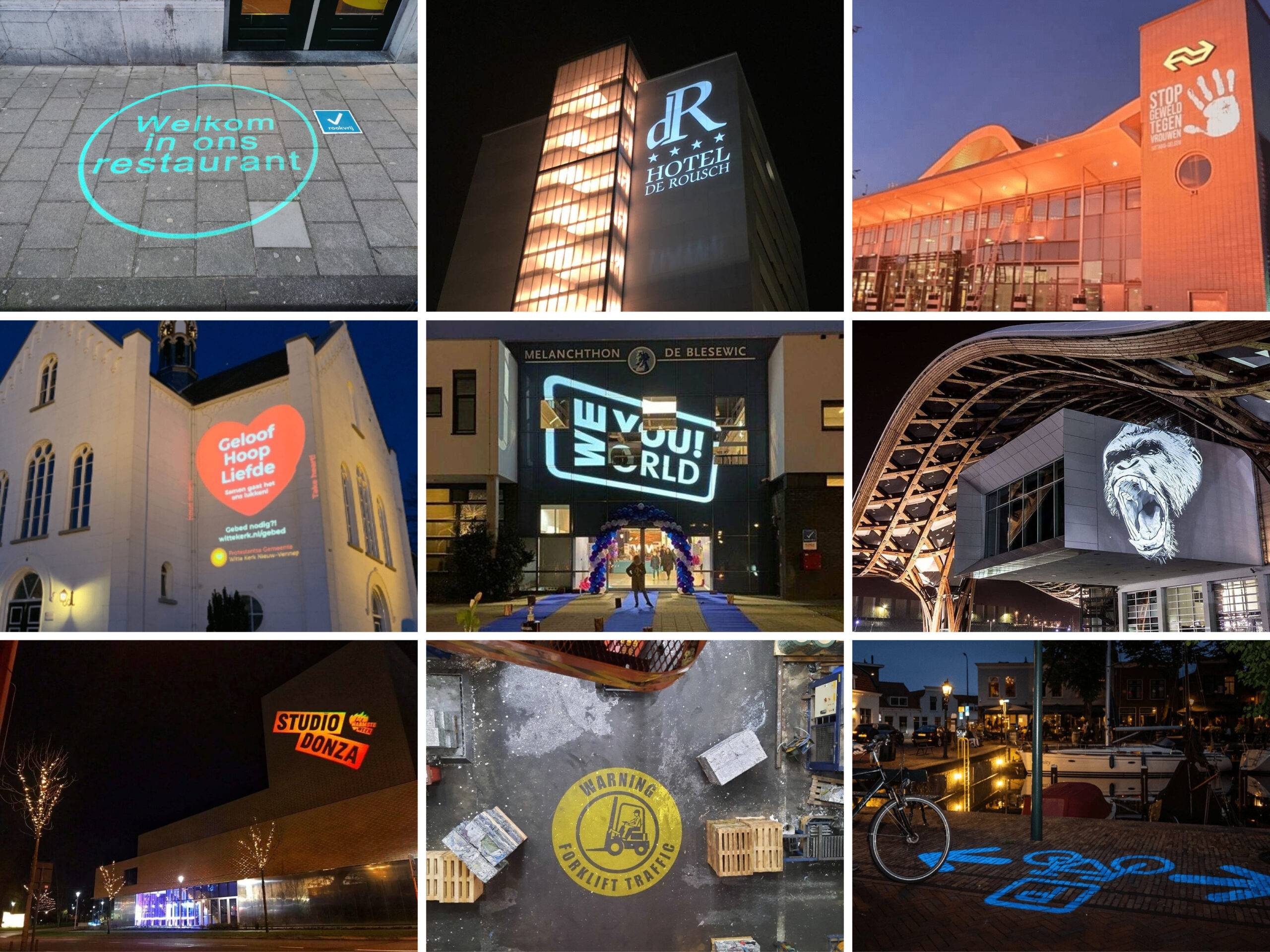 Gobo projectie Distrixs