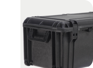 MUZA transportcase op wielen voor 3 audiomasten