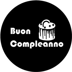 Goboservice - Buon Compleanno taartdecoratie