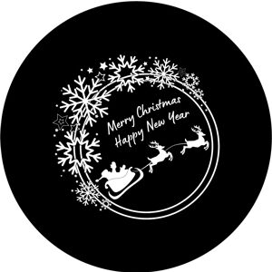 Goboservice - Kerstman met slee en sneeuwvlokken