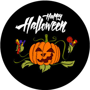 Goboservice - Happy Halloween pompoen (N1670)