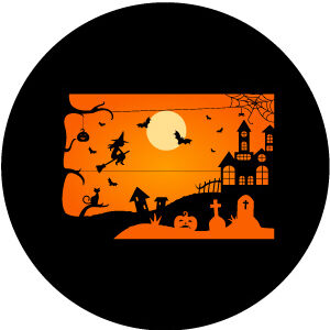 Goboservice - Spookhuis met pompoen