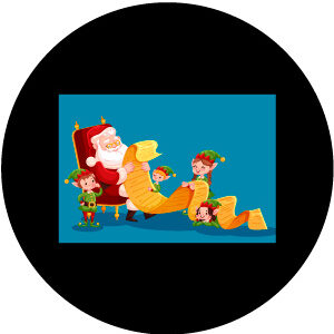 Goboservice - Kerstman met cadeaus (N1687)