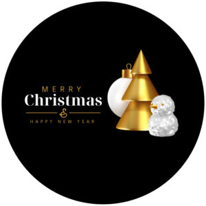 Goboservice - Merry Christmas gouden boom