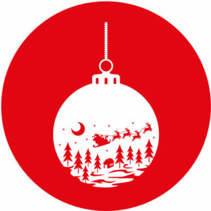 Goboservice - Kerstbal met kerstnacht