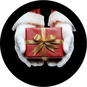 Goboservice - Kerstman met geschenk