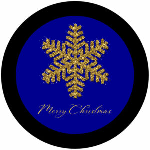Goboservice - Gouden sneeuwvlok kerstmis