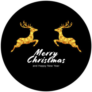 Goboservice - Gouden rendieren Kerstmis