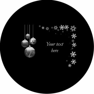 Goboservice - Kerstballen met sneeuwvlokken