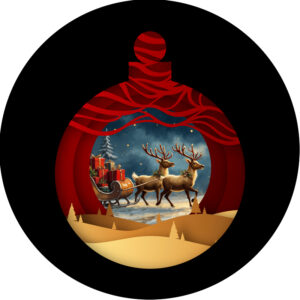 Goboservice - Rendieren met kerstslee