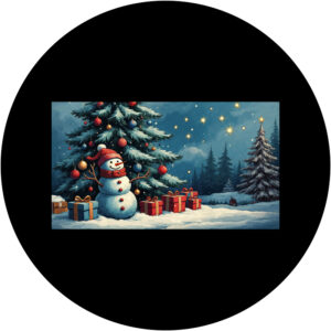 Goboservice - Sneeuwpop met kerstboom (N1746)