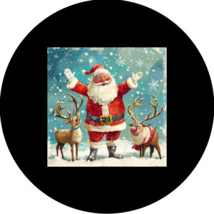 Goboservice - Kerstman met rendieren (N1749)