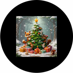 Goboservice - Dieren rond kerstboom
