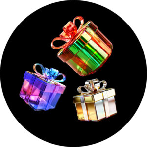 Goboservice - Gekleurde cadeaus met linten