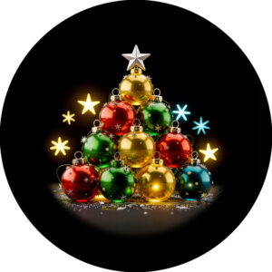 Goboservice - Kerstboom met kerstballen
