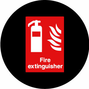 Goboservice - Brandblusser waarschuwing