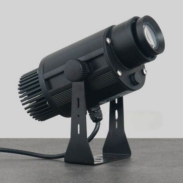 Distrixs Gobo Projector 50 Outdoor – compacte IP67 LED-goboprojector met verstelbare montagebeugel
