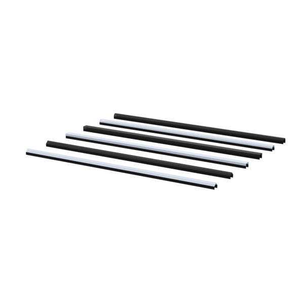 Vier Acme Pixel Line Slim pixelbars naast elkaar