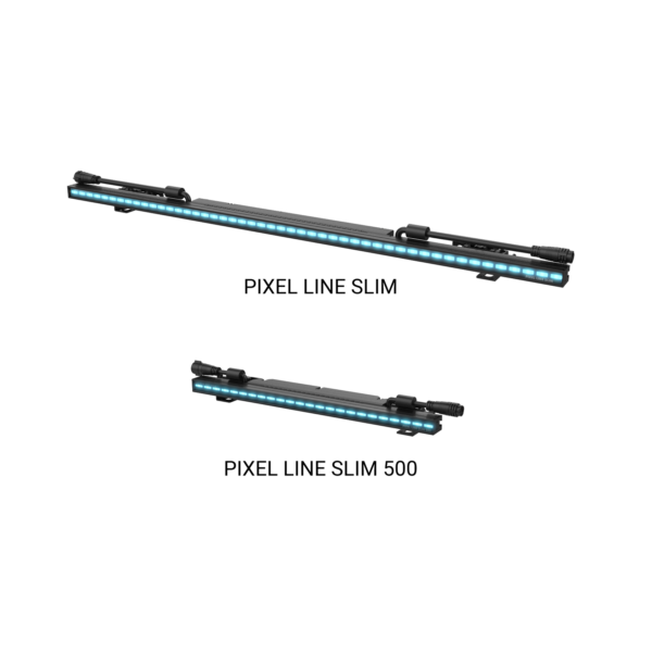 Acme Pixel Line Slim brandend in cyaan, met detailuitsnede